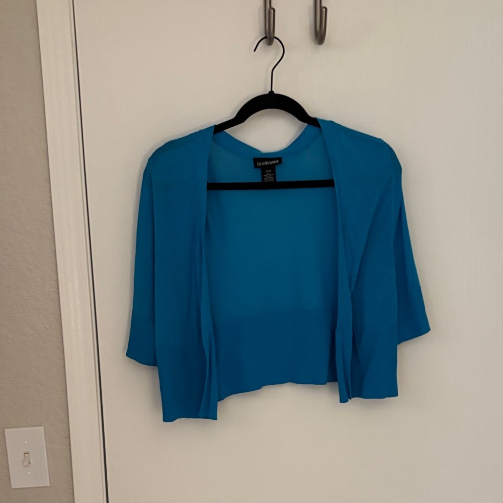 Lane Bryant Vibrant Blue Women's Shrug